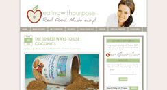 Desktop Screenshot of eatingwithpurpose.com